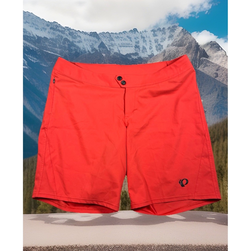 Pearl Izumi Canyon Shorts Womens 14 Nylon  Cycling Athletic Stretch Zip Pocket‎